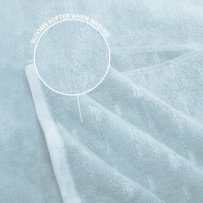 Airsoft 100% Cotton Bath Towel, 450 GSM, Solid, Light Blue