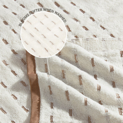 Airsoft 100% Cotton Bath Towel, 450 GSM, Solid, Beige