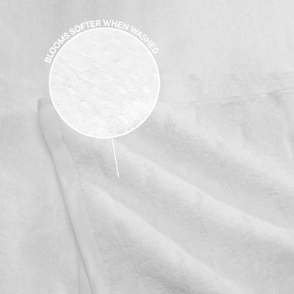 Airsoft 100% Cotton Bath Towel, 450 GSM, Solid, White