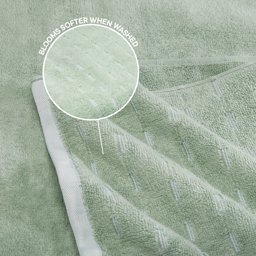 Airsoft 100% Cotton Bath Towel, 450 GSM, Solid, Light Green