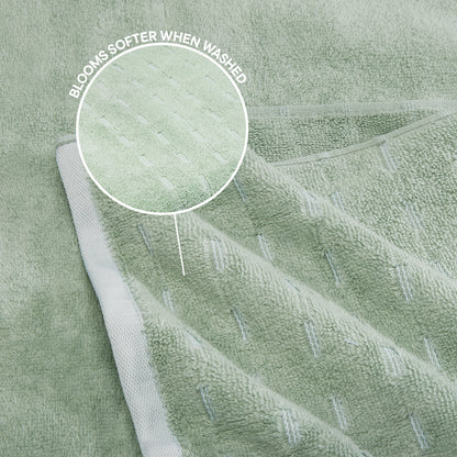 Airsoft 100% Cotton Bath Towel, 450 GSM, Solid, Light Green