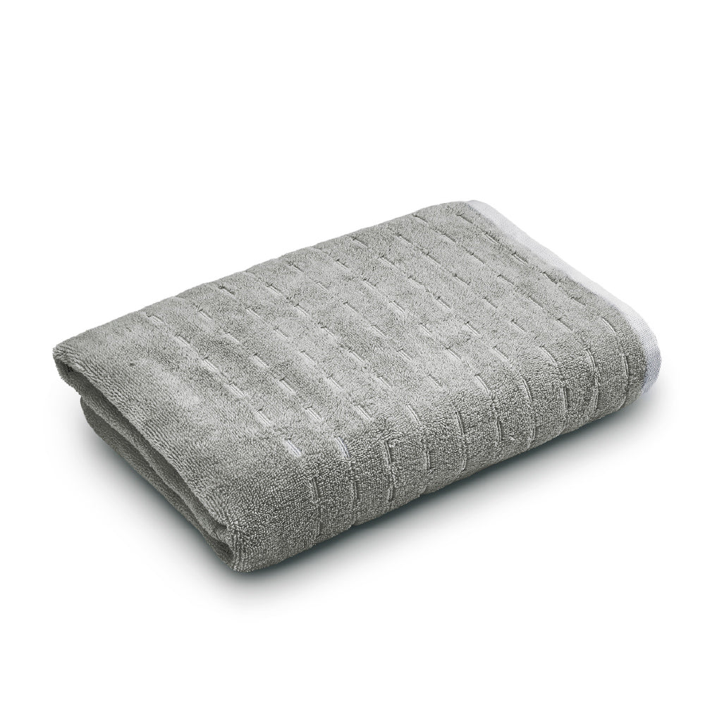 Airsoft 100% Cotton Bath Towel, 450 GSM, Solid, Grey