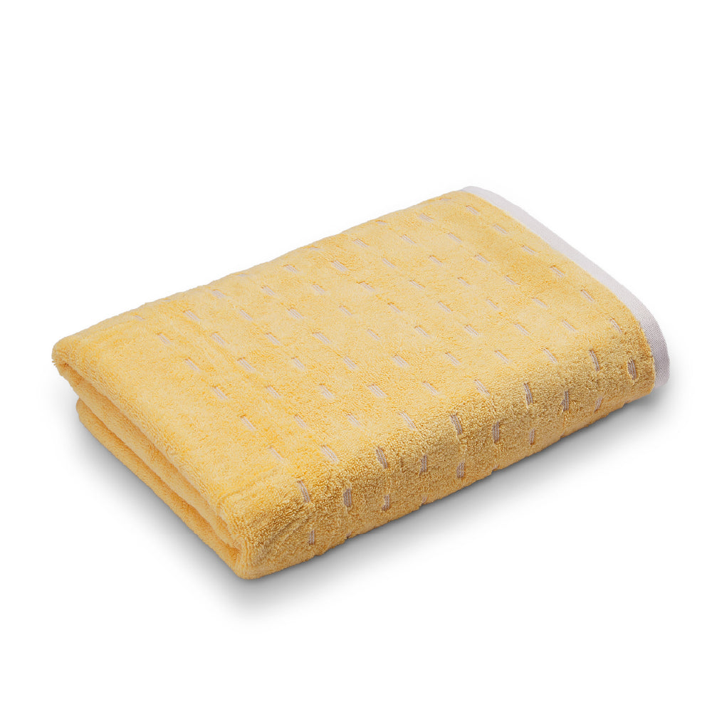 Airsoft 100% Cotton Bath Towel, 450 GSM, Solid, Yellow
