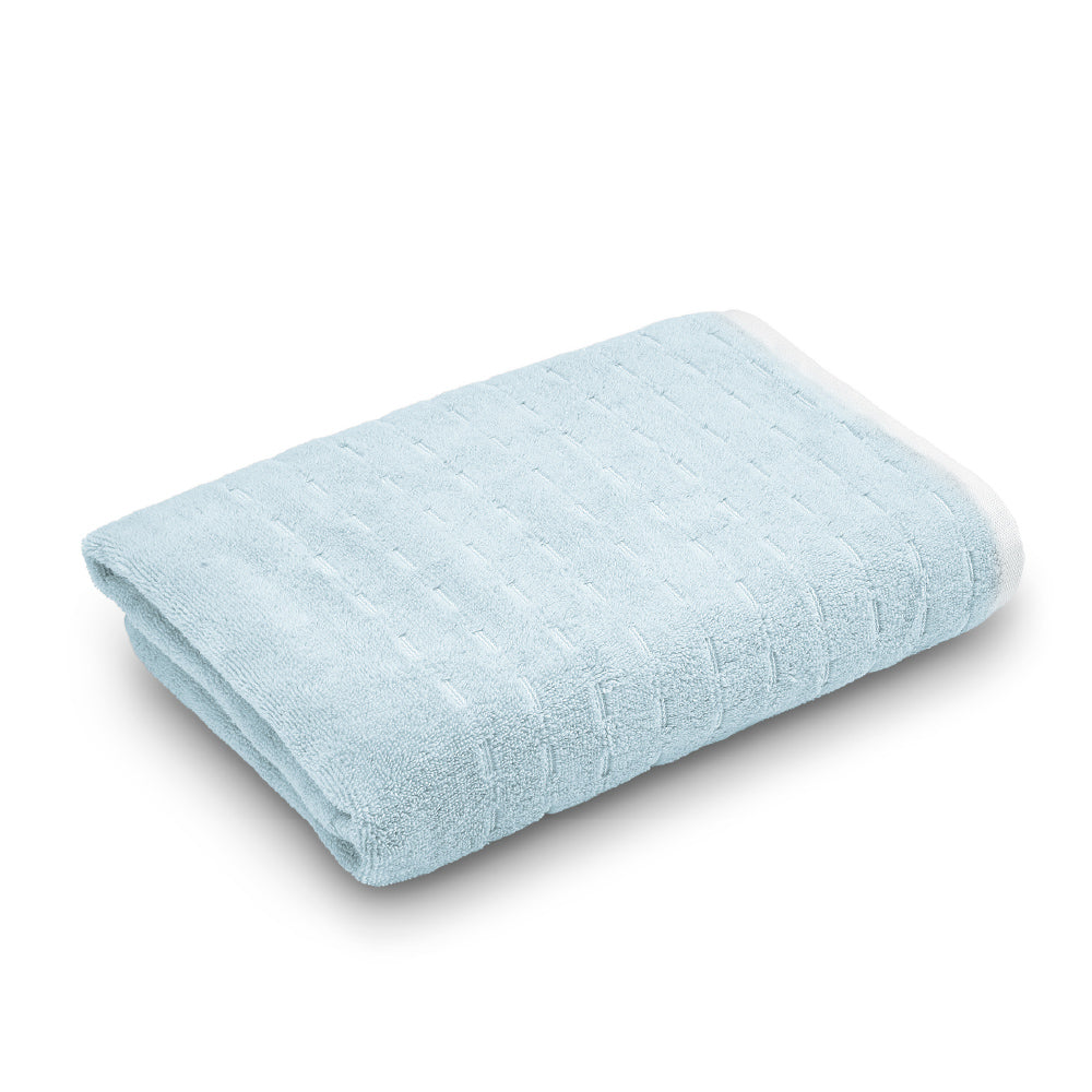 Airsoft 100% Cotton Bath Towel, 450 GSM, Solid, Light Blue