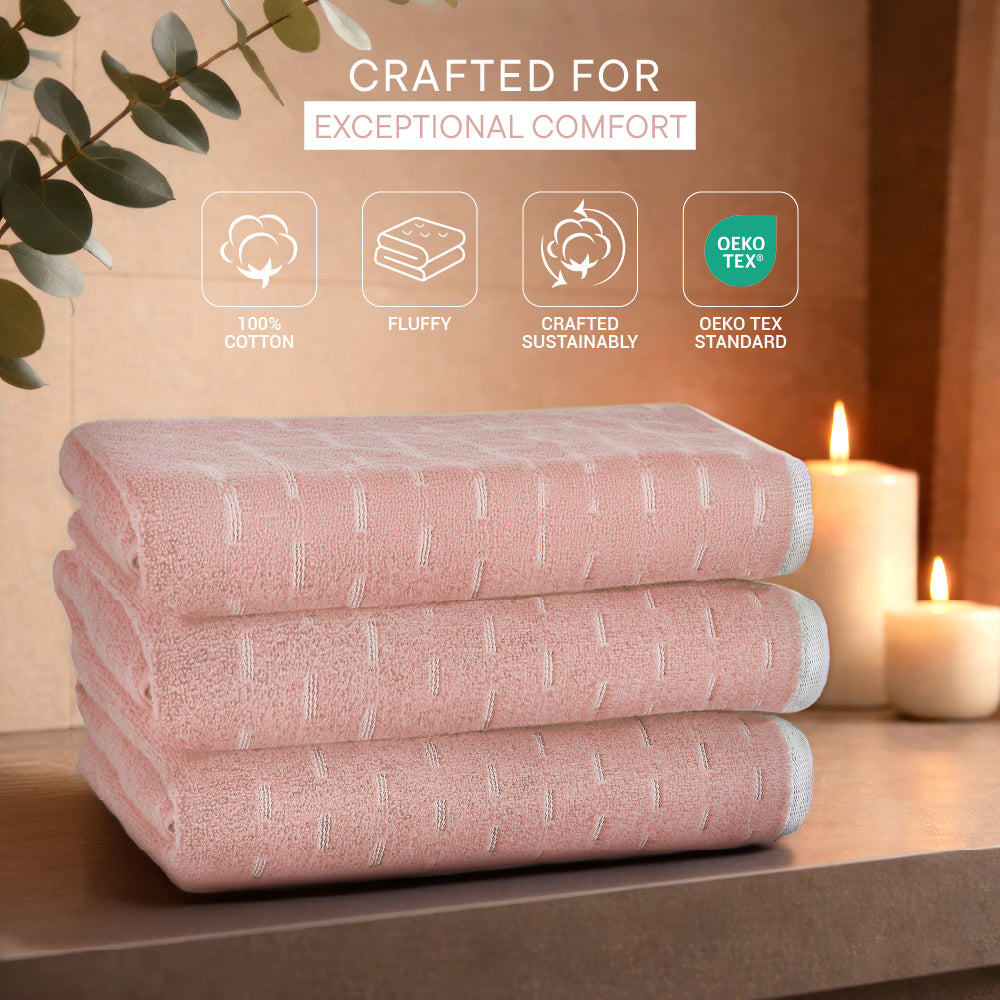 Airsoft 100% Cotton Bath Towel, 450 GSM, Solid, Red