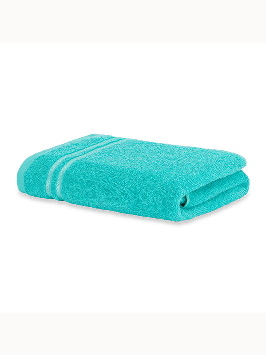 Solid Sea Green 100% Cotton Quick Absorbent Bath Towel - Quik Dry By Welspun