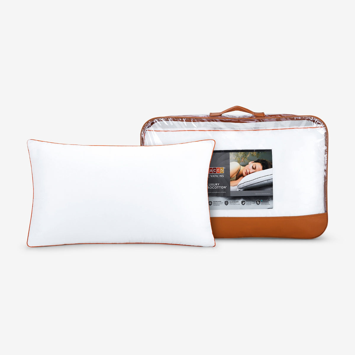 Solid White Hygro Tencel Pillow  - Luxury Hygro By Spaces