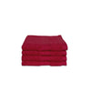 Solid Pink 100% Cotton 4 Face Towel - Colorfas By Spaces