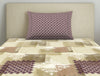 Floral Beige 100% Cotton Single Bedsheet - Seasons Best Premium By Core By Spaces