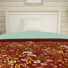 Floral Brown 100% Cotton Shell Single Quilt / AC Comforter - Bonica By Spaces