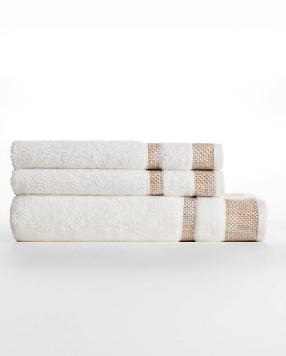 Hygro Cotton Hand Towel, 600 GSM, Solid, White