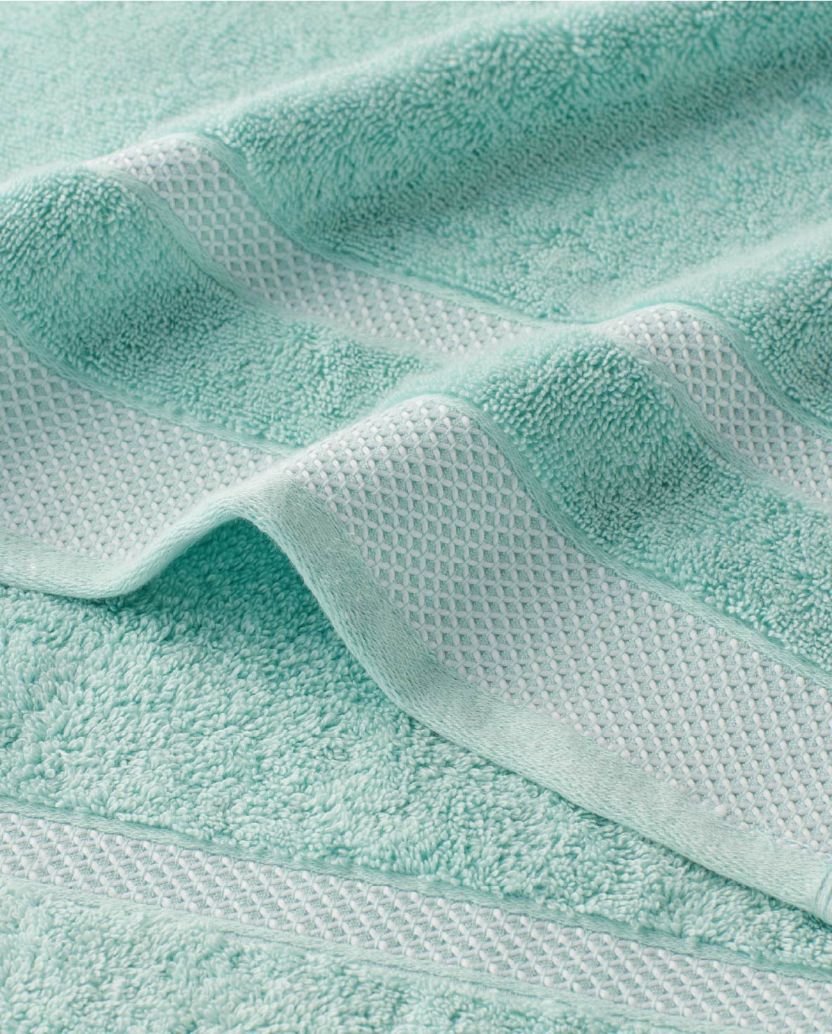 Hygro Cotton Hand Towel, 600 GSM, Solid, Aqua Green
