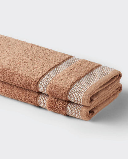 Hygro Hygro Cotton Hand Towel, 600 GSM, Solid, Coral