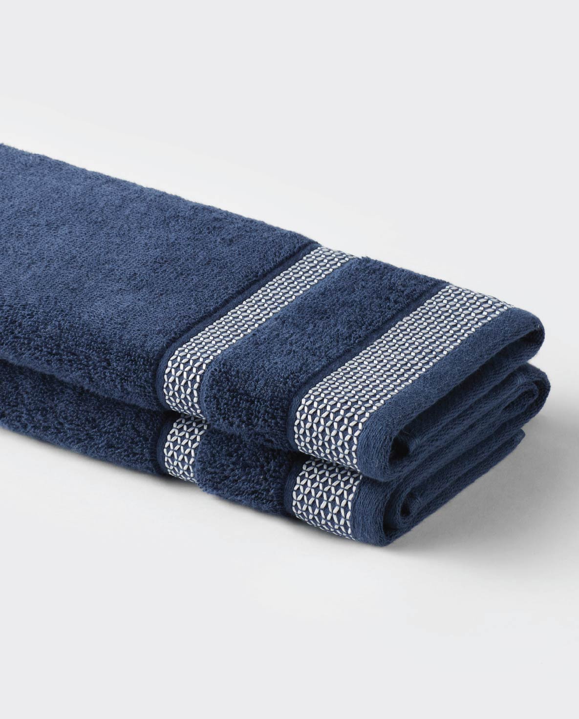 Hygro Cotton Hand Towel, 600 GSM, Solid, Midnight Blue