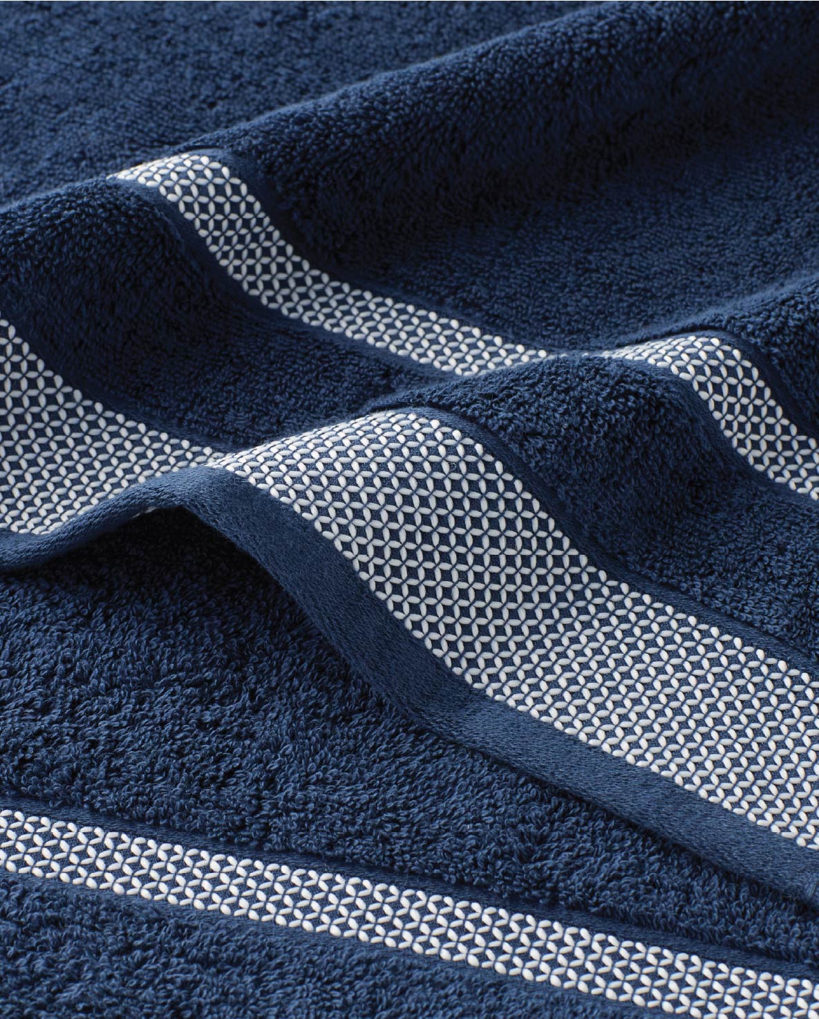 Hygro Cotton Hand Towel, 600 GSM, Solid, Midnight Blue