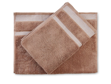 Maple Sugar - Light Brown 2 Piece 100% Cotton Hand Towel - Hygro By Spaces