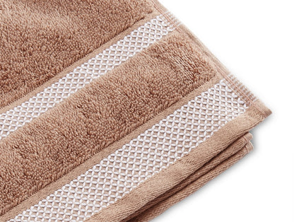 Maple Sugar - Light Brown 2 Piece 100% Cotton Hand Towel - Hygro By Spaces