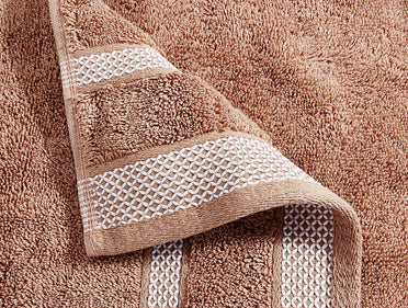 Maple Sugar - Light Brown 2 Piece 100% Cotton Hand Towel - Hygro By Spaces