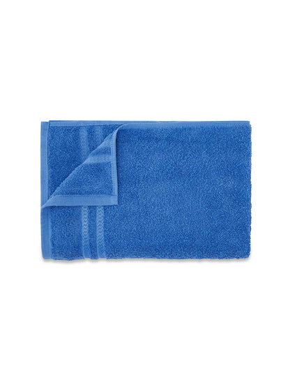 Solid Navy Blue 100% Cotton Quick Absorbent Bath Towel - Quik Dry By Welspun
