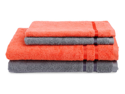 Grp Frt/Gmlgy 4 Piece 100% Cotton Towel Set - Atrium Eoss By Spaces