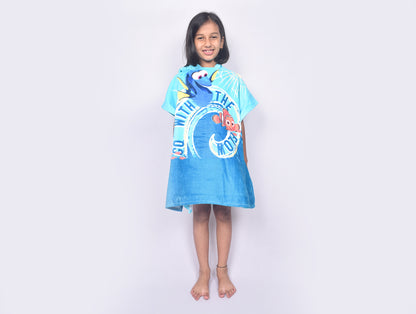 Disney Dory Sea Blue 100% Cotton Small Bath Robe - By Spaces