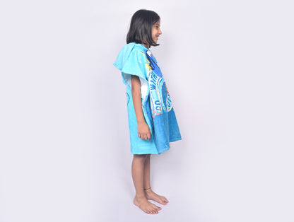 Disney Dory Sea Blue 100% Cotton Small Bath Robe - By Spaces