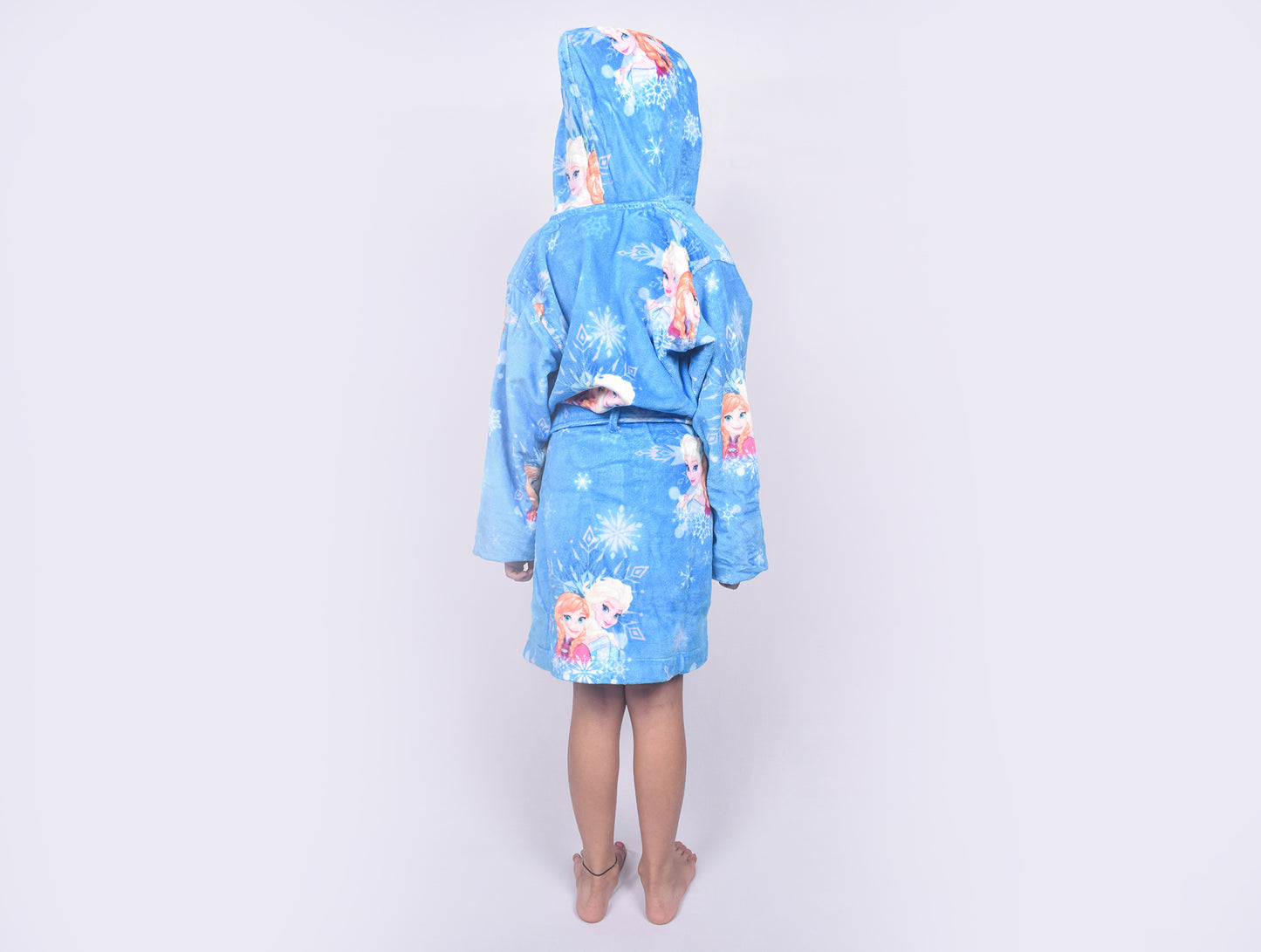 Disney Frozen Easy Care Blue 100% Cotton Small Bath Robe - By Spaces