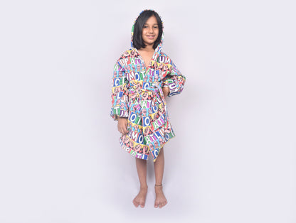 Viacom Motu Patlu Green 100% Cotton Small Bath Robe - By Spaces