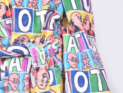 Viacom Motu Patlu Green 100% Cotton Small Bath Robe - By Spaces