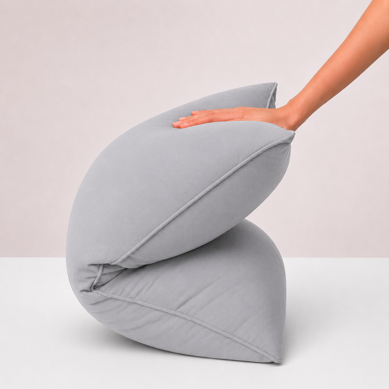 Solid White Cotton Rich Pillow - Bamboo Charcoal By Spaces
