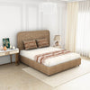 Brown 100% Cotton Fitted King - Essentials By Spaces