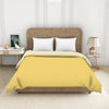 Yellow/Ivory 100% Cotton Shell Double Quilt  - Essentials By Spaces