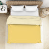 Yellow/Ivory 100% Cotton Shell Double Quilt  - Essentials By Spaces