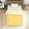 Yellow/Ivory 100% Cotton Shell Single Quilt  - Essentials By Spaces