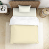 Ivory/White 100% Cotton Shell Single Quilt  - Essentials By Spaces