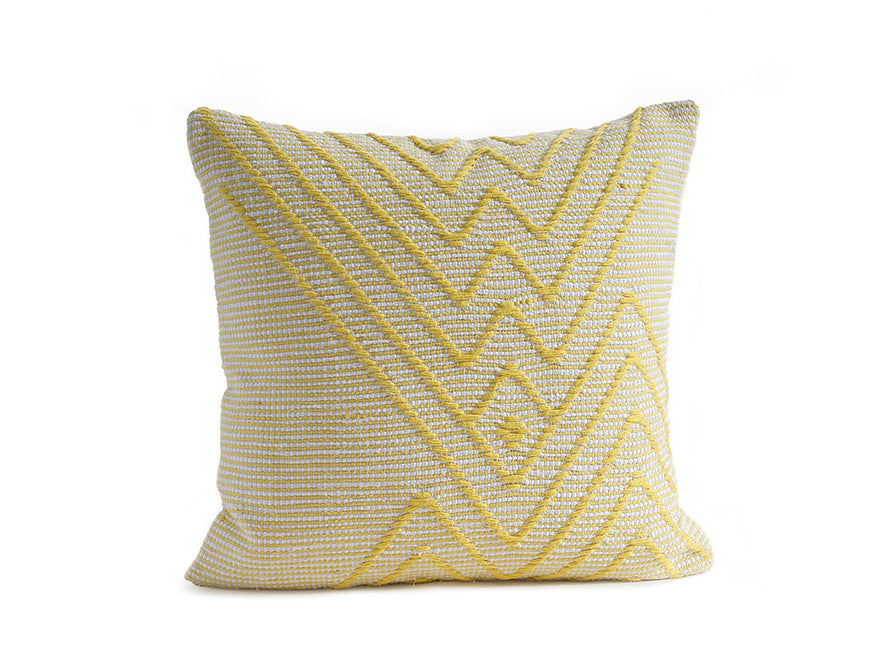 Spaces Spun 100% Cotton Cushion Covers-Yellow