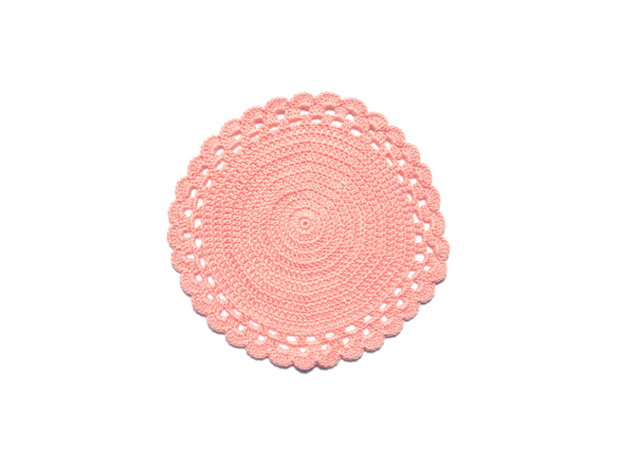Spaces Spun 100% Cotton Coasters-Light Pink