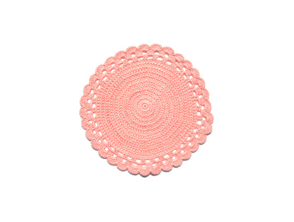Spaces Spun 100% Cotton Coasters-Light Pink