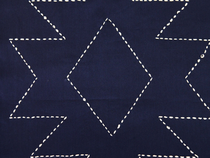 Handcrafted Blue 100% Cotton Runner - Spun By Spaces-1057366