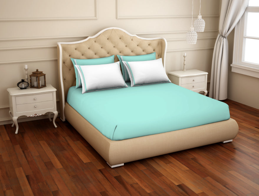 Solid Hygro Cotton King Size Bedsheet