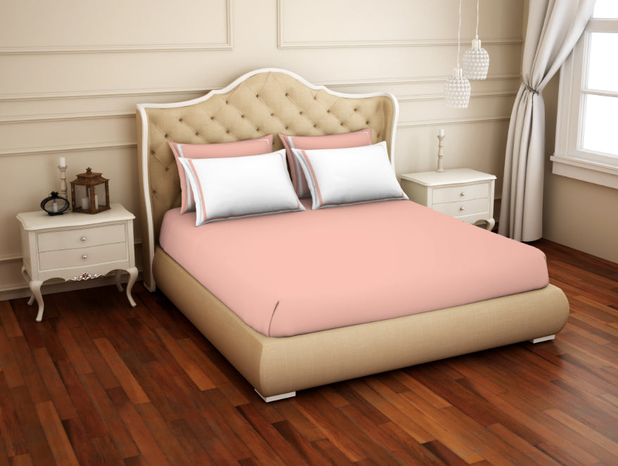 Solid Hygro Cotton King Size Bedsheet