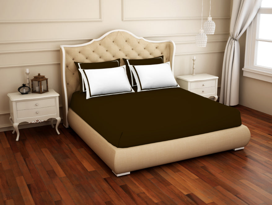 Solid Hygro Cotton King Size Bedsheet