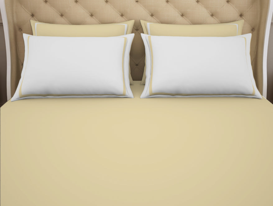 Solid Hygro Cotton King Size Bedsheet