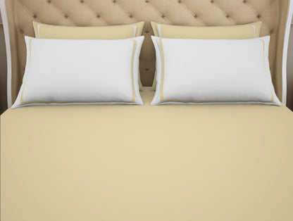 Solid Hygro Cotton King Size Bedsheet