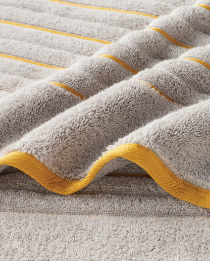 Exotica 100% Cotton Hand Towel, 575 GSM, Solid, Silver