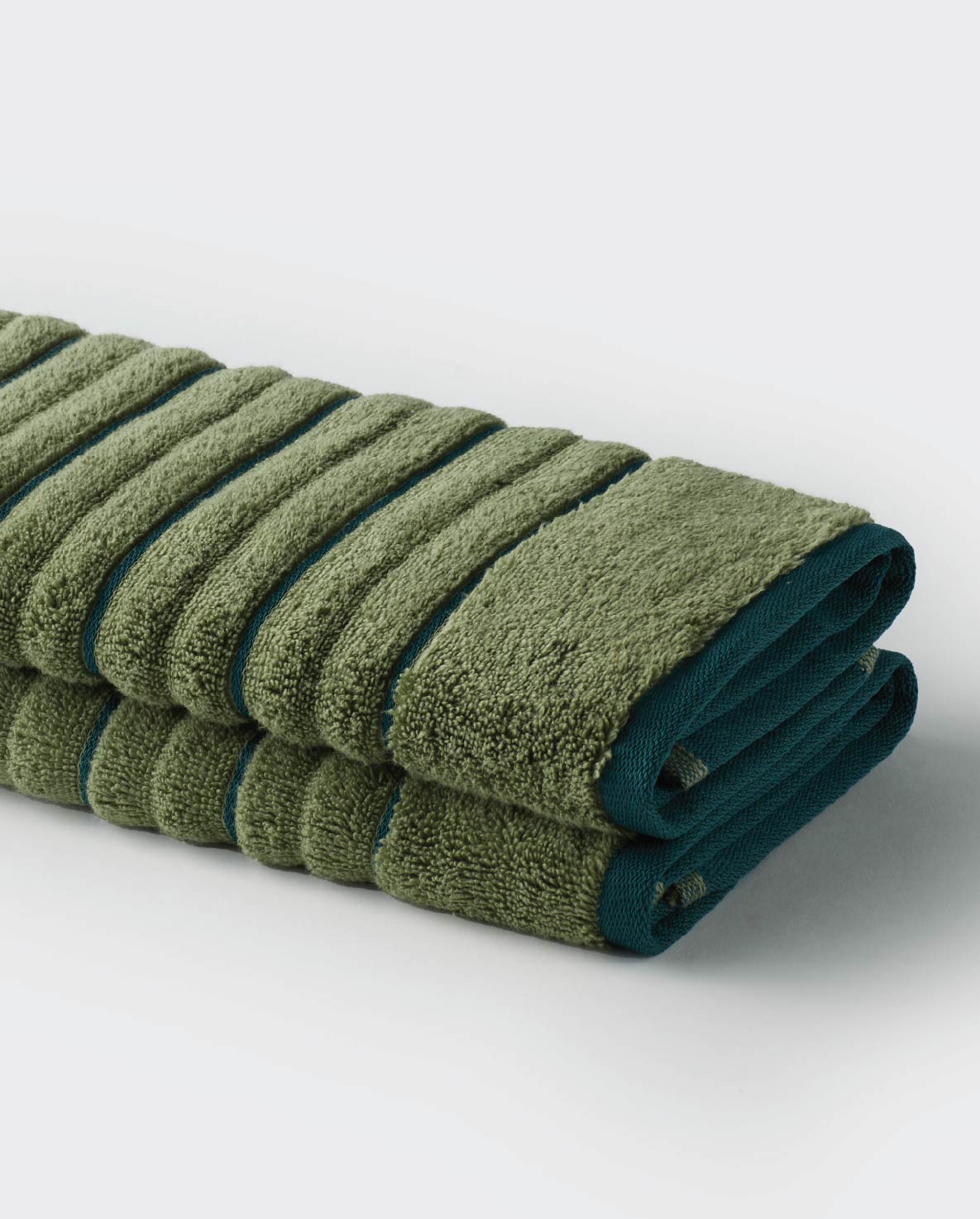 Exotica 100% Cotton Hand Towel, 575 GSM, Solid, Dark Green