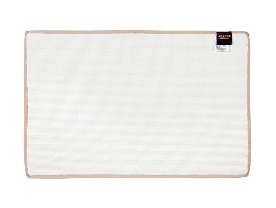 Plush Feel Tan Drylon Small Foot Mat - Luxury Cushlon By Spaces