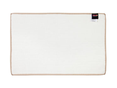 Plush Feel Tan Drylon Small Foot Mat - Luxury Cushlon By Spaces