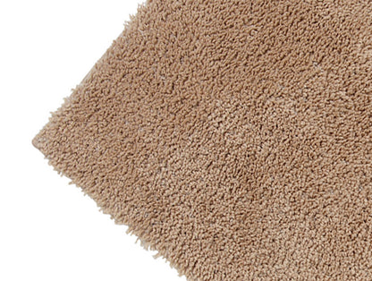 Plush Feel Tan Drylon Small Foot Mat - Luxury Cushlon By Spaces