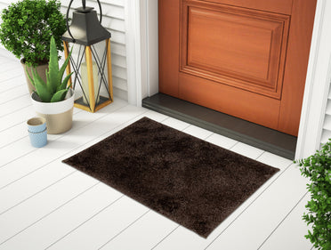 Luxury Cushlon Drylon Foot Mats Small - Dark Brown